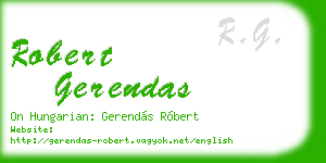 robert gerendas business card