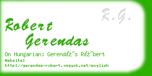 robert gerendas business card